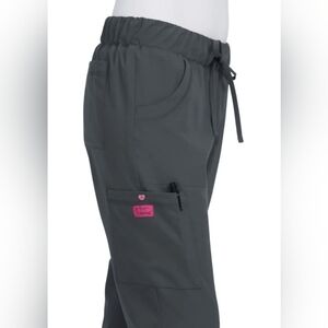 Betsey Johnson Black Pants with Vibrant Floral Trim